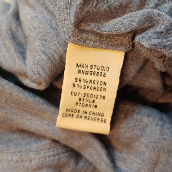 Comfortable heathered blue circle skirt - Picture 5 of 7